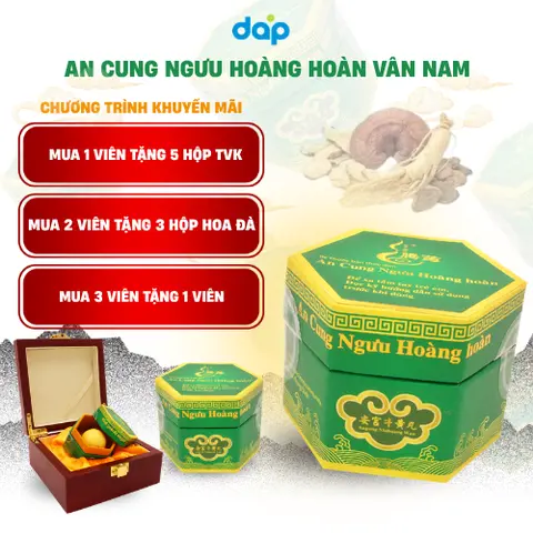 An cung ngưu hoàng hoàn hộp 1 viên ( Vân Nam - Trung Quốc)