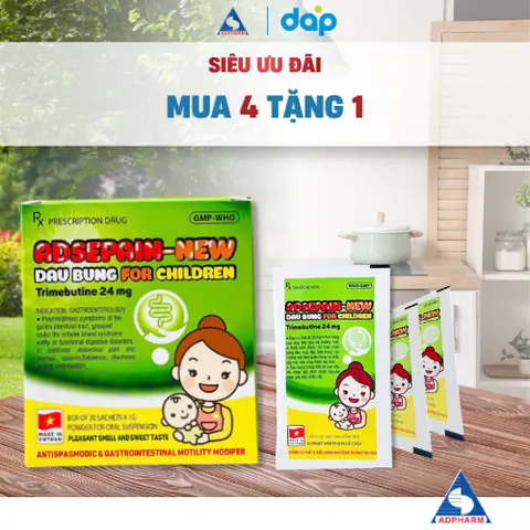 Adsepain-new daubung for children ( Hộp 30 gói)