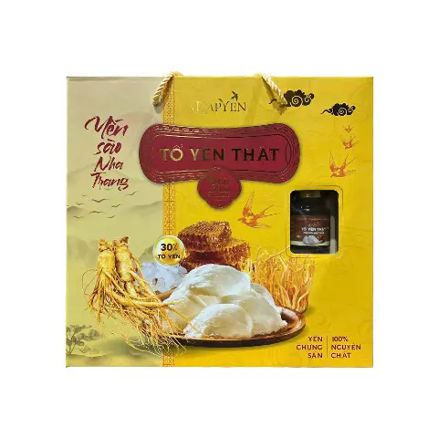 TỔ YẾN THẬT CHƯNG MẬT ONG - HỘP QUÀ VÀNG