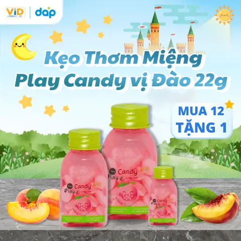 Kẹo Thơm Miệng Play Candy vị Đào 22g