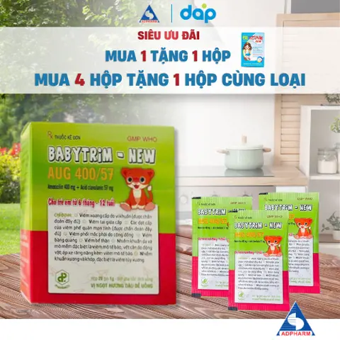 Babytrim-New AUG 400/57 (Hộp 28 gói)