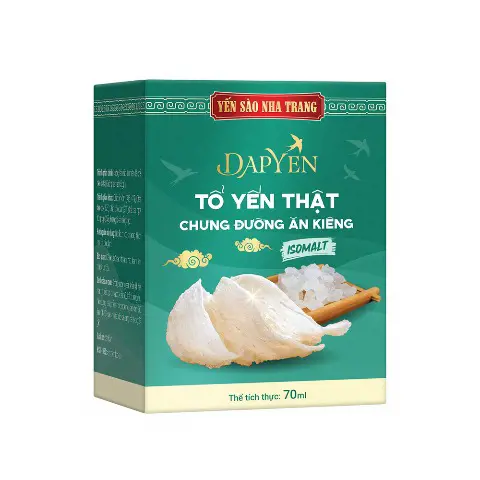 Tổ yến thật chưng đường ăn kiêng Isomalt, hộp đơn