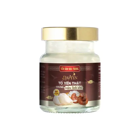 Tổ yến thật chưng nấm linh chi, hộp đơn